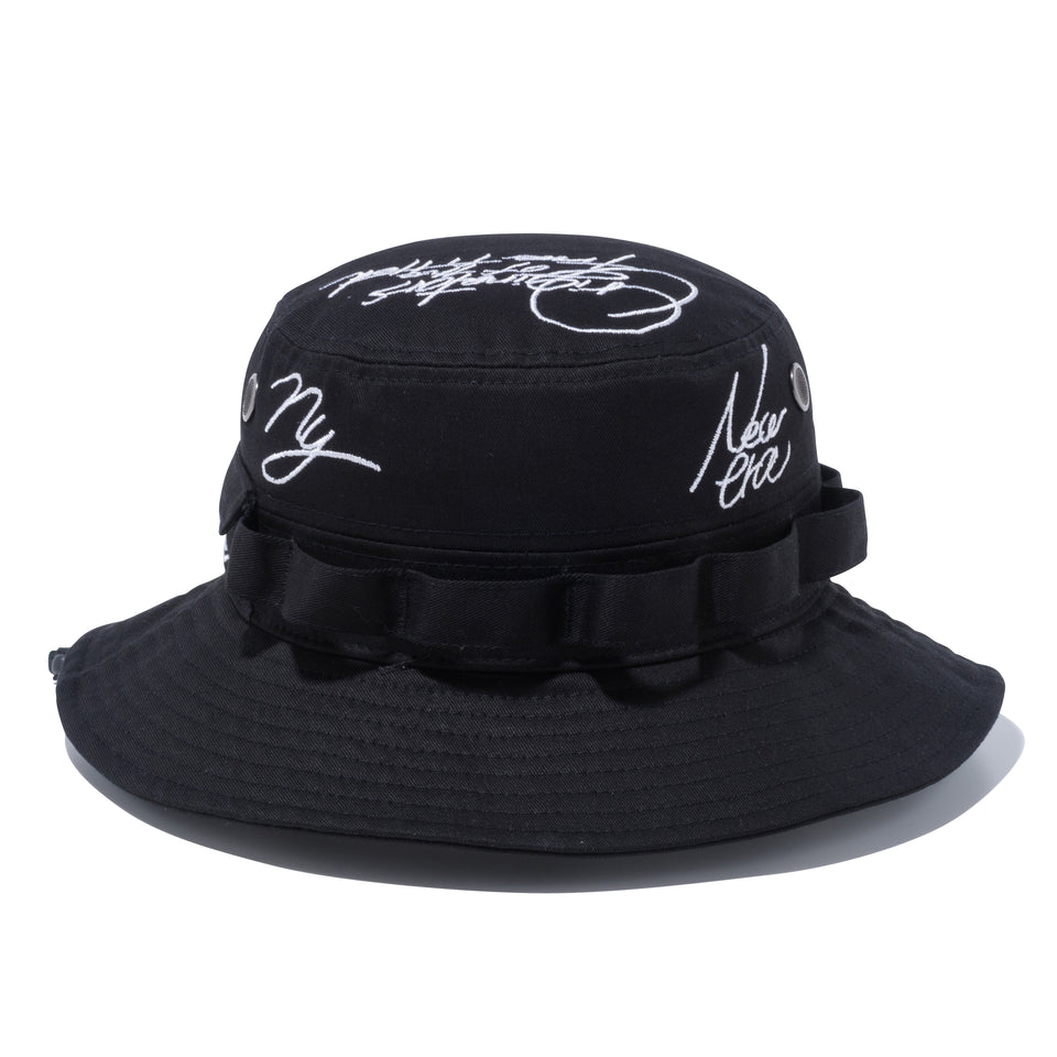 アドベンチャー ビッグロゴ Originators of the True Fitted ブラック