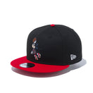 9FIFTY ディズニー ミッキー バスケット ブラック  スカーレットバイザー