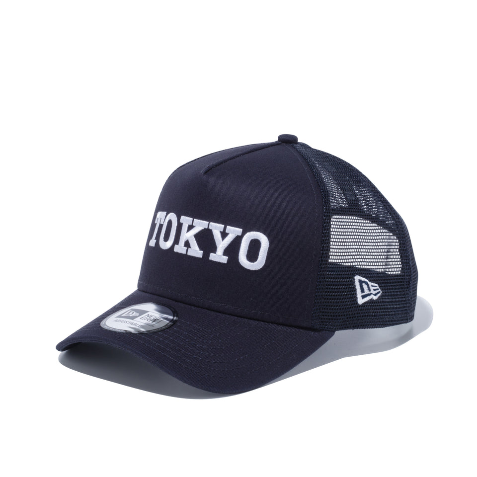 9FORTY A-Frame トラッカー TOKYO ロゴ ネイビー