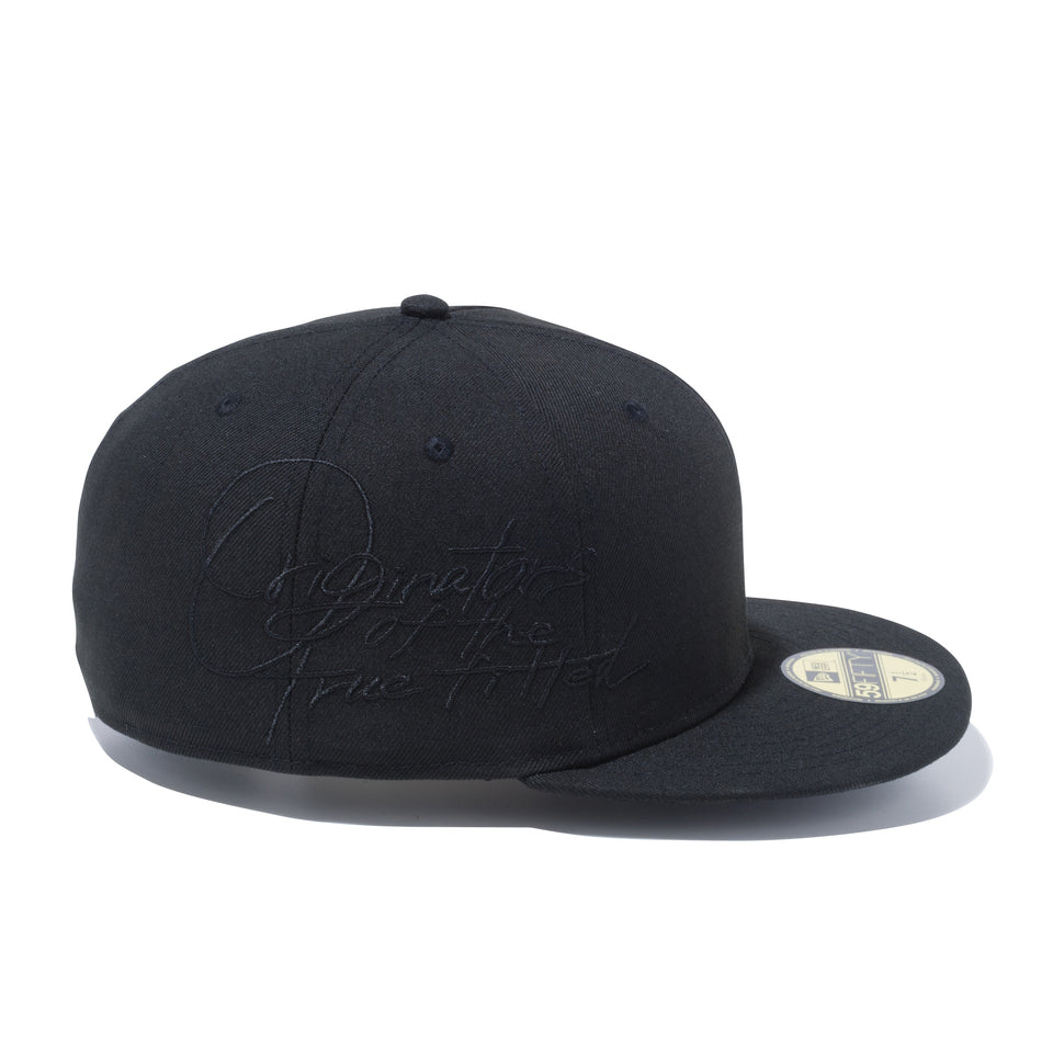 59FIFTY ビッグロゴ Originators of the True Fitted ブラック × ブラック
