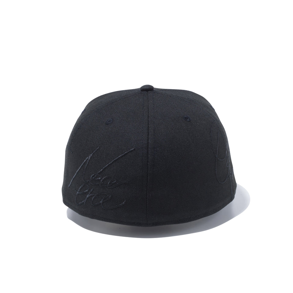 59FIFTY ビッグロゴ Originators of the True Fitted ブラック × ブラック