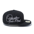 59FIFTY ビッグロゴ Originators of the True Fitted ブラック × スノーホワイト