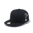 59FIFTY ビッグロゴ Originators of the True Fitted ブラック × スノーホワイト