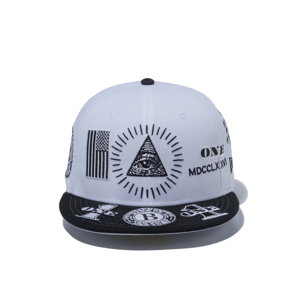 59FIFTY ダラー オールオーバー ホワイト × ブラック