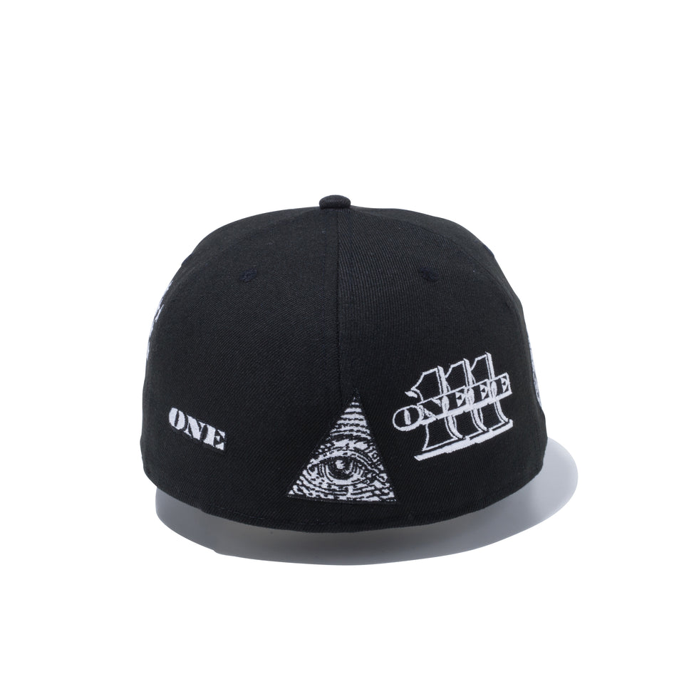 59FIFTY ダラー オールオーバー ブラック × スノーホワイト