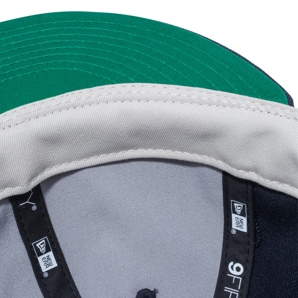 RC 9FIFTY フラットバイザー ニューヨーク・ハイランダーズ レザーストラップ ケリーアンダーバイザー