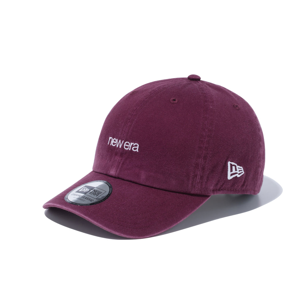Casual Classic new era ロゴ マルーン × スノーホワイト