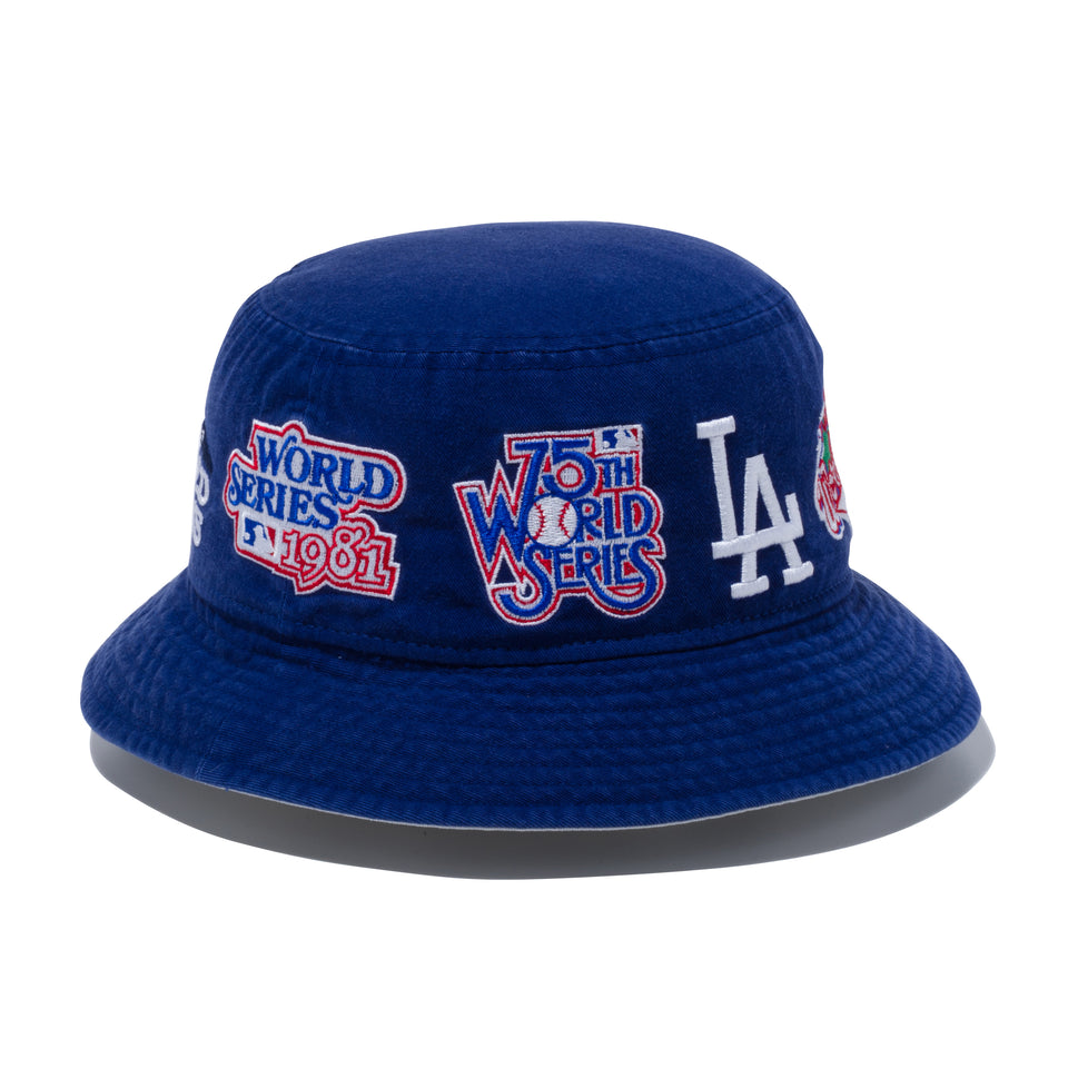 バケット01 ロサンゼルス・ドジャース MLB ロゴ オールオーバー ダークロイヤル