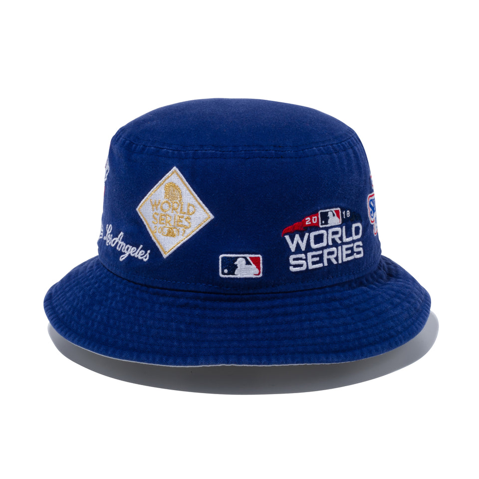 バケット01 ロサンゼルス・ドジャース MLB ロゴ オールオーバー ダークロイヤル
