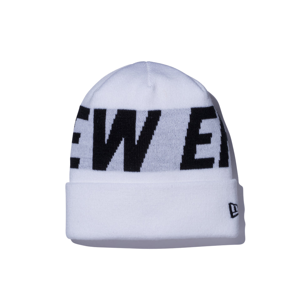 ベーシック カフニット ビルボード NEW ERA ロゴ ホワイト