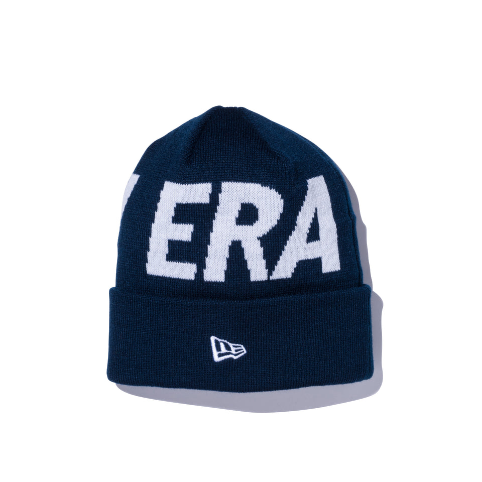ベーシック カフニット ビルボード NEW ERA ロゴ ネイビー