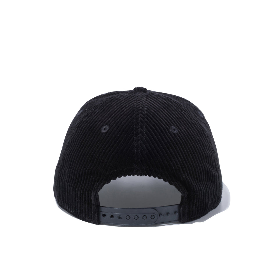 9FIFTY ニューヨーク・ヤンキース コーデュロイ ブラック × スノーホワイト グレーアンダーバイザー