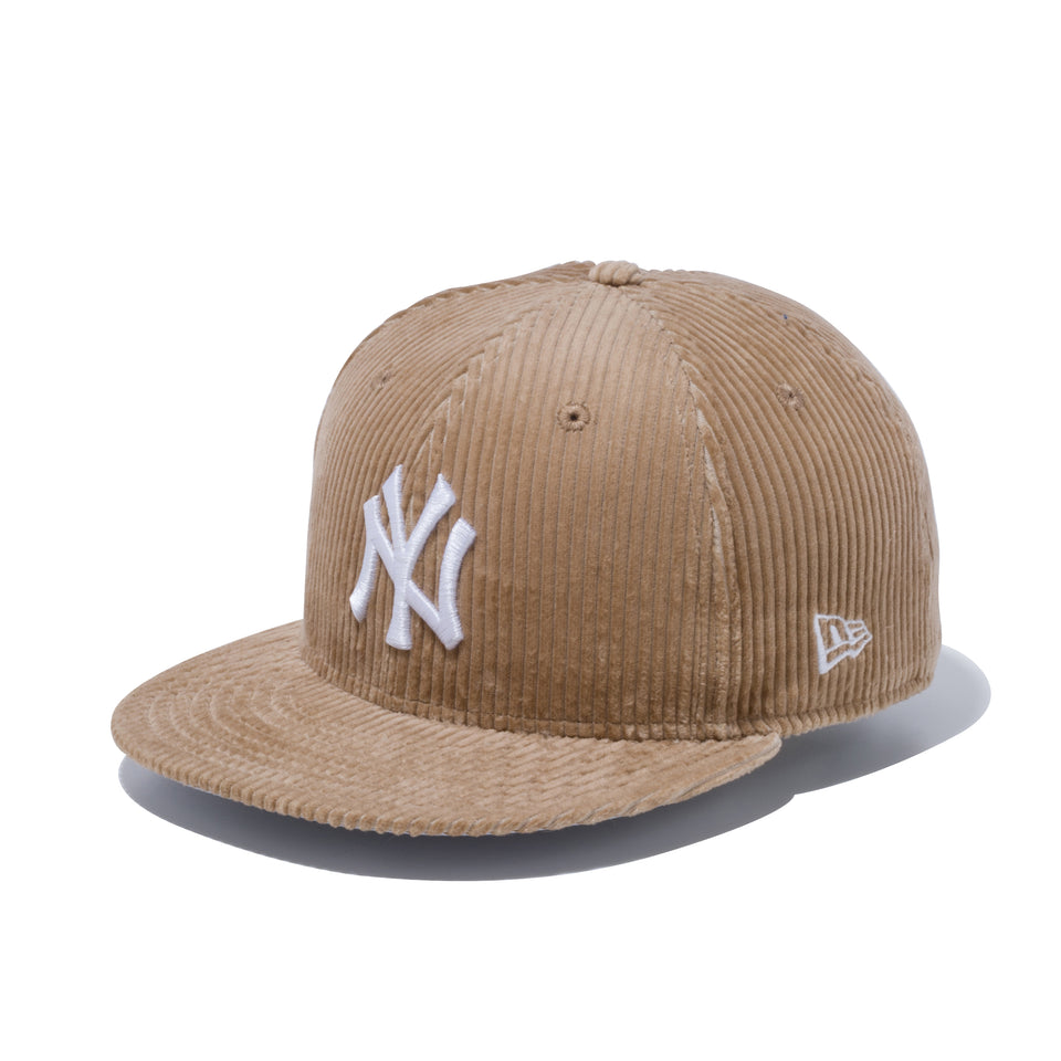 9FIFTY ニューヨーク・ヤンキース コーデュロイ ベージュ × スノーホワイト グレーアンダーバイザー