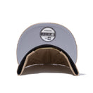 9FIFTY ニューヨーク・ヤンキース コーデュロイ ベージュ × スノーホワイト グレーアンダーバイザー