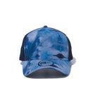 9FORTY A-Frame トラッカー タイダイ NEW ERA ロゴ ブルー / ネイビーメッシュ