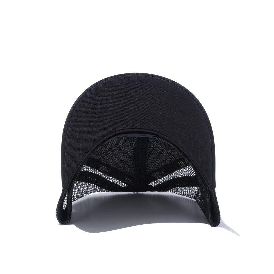 9FORTY A-Frame トラッカー ラバーロゴ NEW ERA ブラック × スノーホワイト