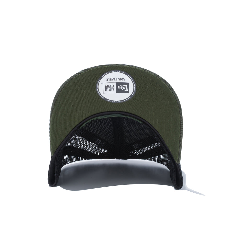 9FORTY A-Frame トラッカー マイクロコーデュロイ NEW ERA NEW YORK EST 1920 オリーブ / ブラックメッシュ