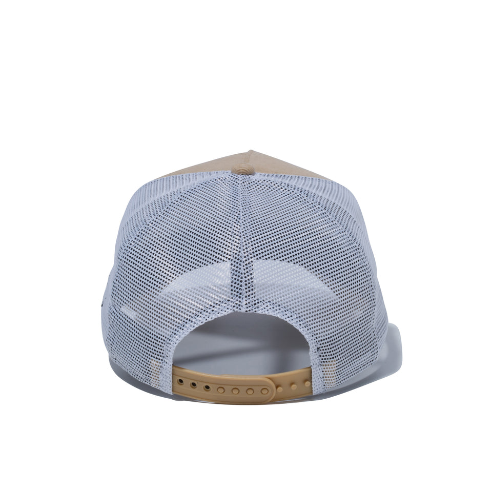 9FORTY A-Frame トラッカー マイクロコーデュロイ NEW ERA NEW YORK EST 1920 ベージュ / ホワイトメッシュ
