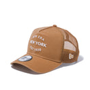 9FORTY A-Frame トラッカー ダックキャンバス NEW ERA NEW YORK EST. 1920 タン