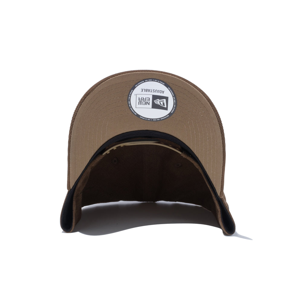 9FORTY A-Frame マイクロコーデュロイ NEW ERA ロゴ カーキ