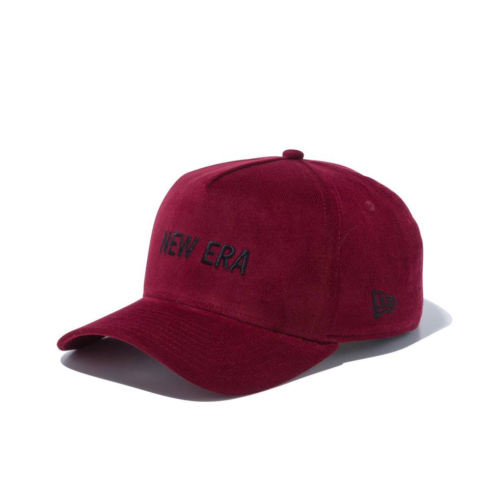 9FORTY A-Frame マイクロコーデュロイ NEW ERA ロゴ バーガンディー