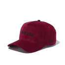 9FORTY A-Frame マイクロコーデュロイ NEW ERA ロゴ バーガンディー