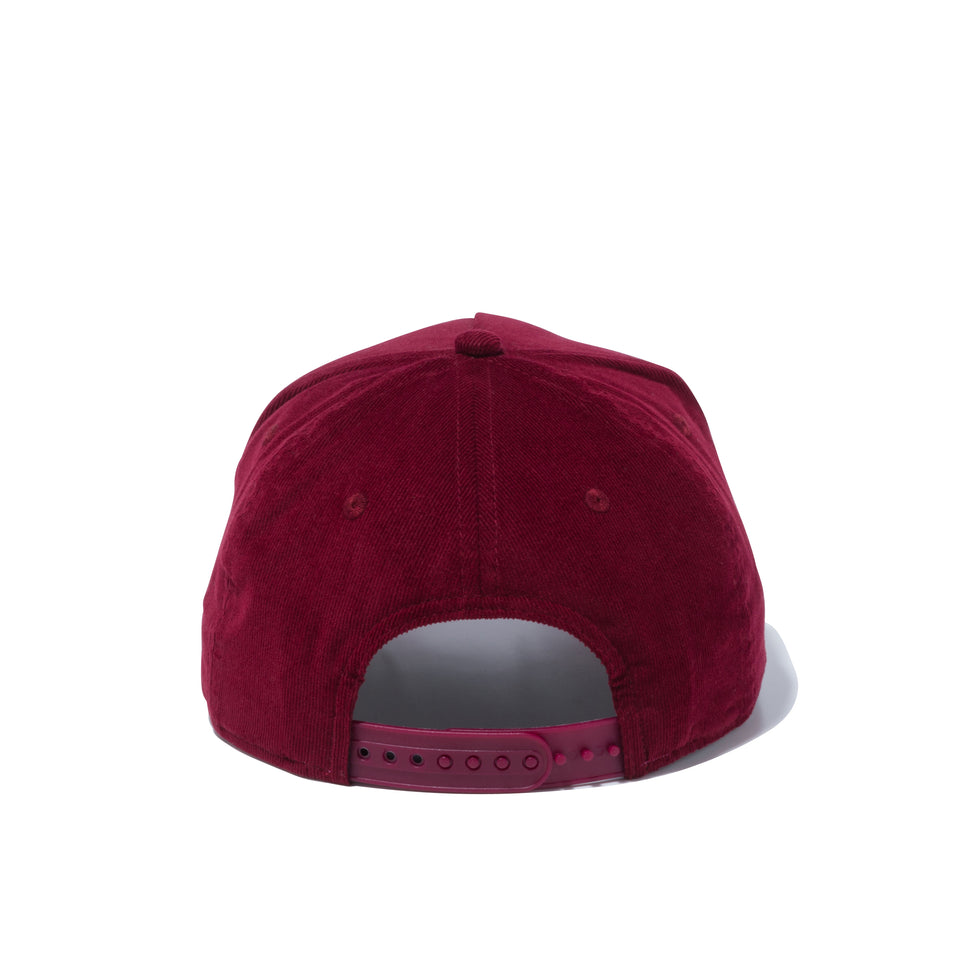 9FORTY A-Frame マイクロコーデュロイ NEW ERA ロゴ バーガンディー