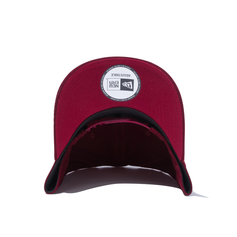 9FORTY A-Frame マイクロコーデュロイ NEW ERA ロゴ バーガンディー
