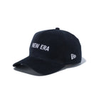 9FORTY A-Frame マイクロコーデュロイ NEW ERA ロゴ ブラック