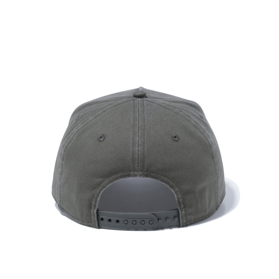 9FORTY A-Frame ダックキャンバス レザーパッチ モス × ブラウン