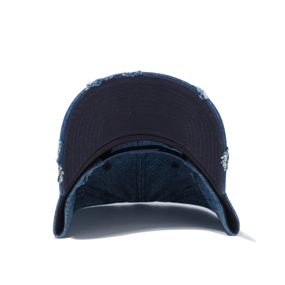 9FORTY A-Frame ダメージドデニム NEW ERA ロゴ ウォッシュドデニム