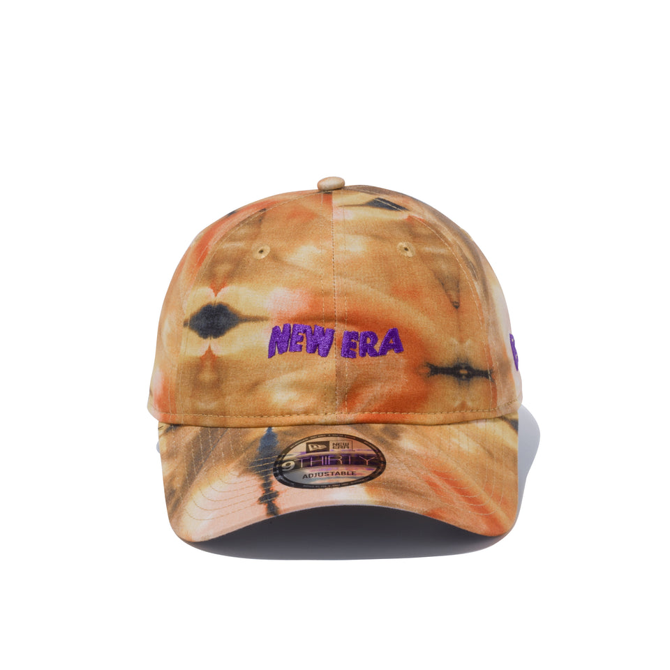 9THIRTY タイダイ NEW ERA ロゴ イエロー × レイクパープル