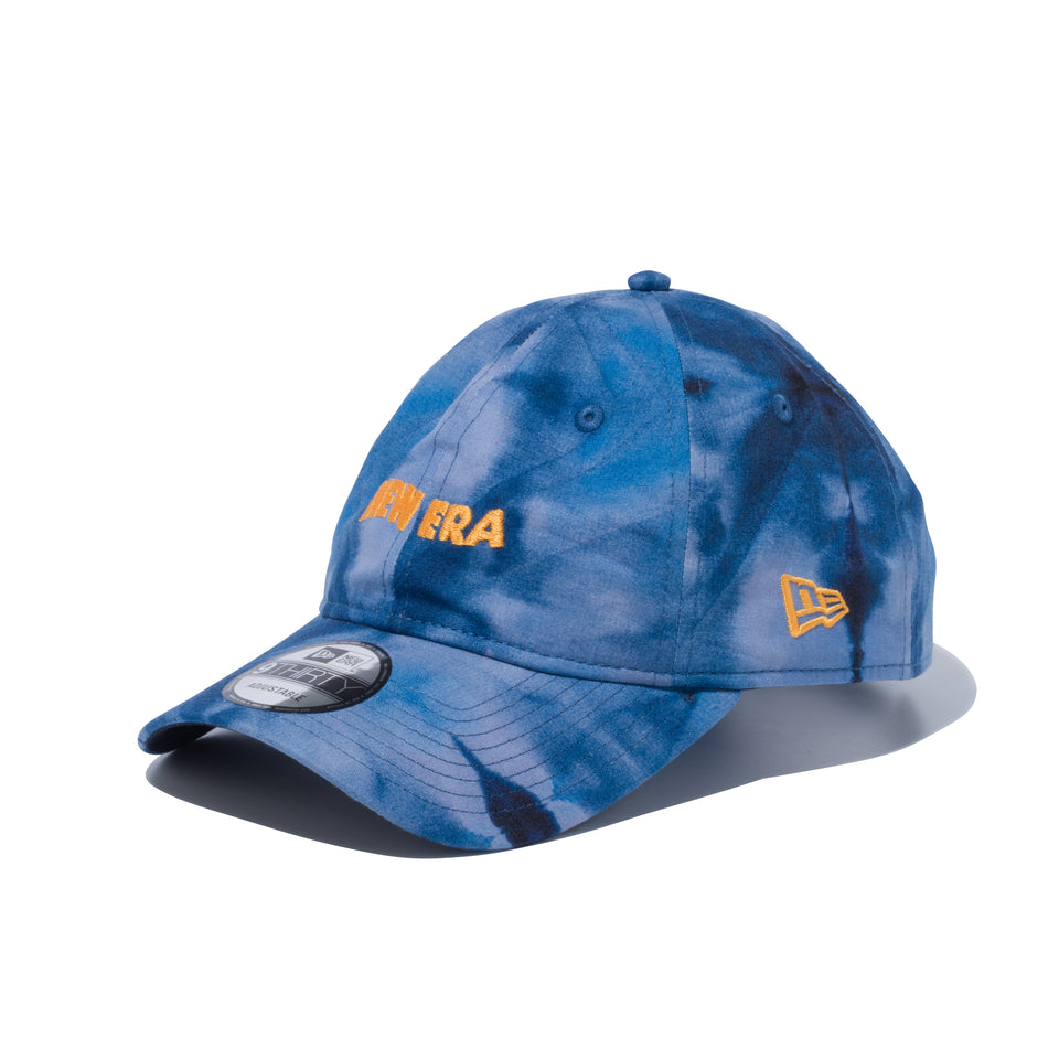 9THIRTY タイダイ NEW ERA ロゴ ブルー × メリットゴールド