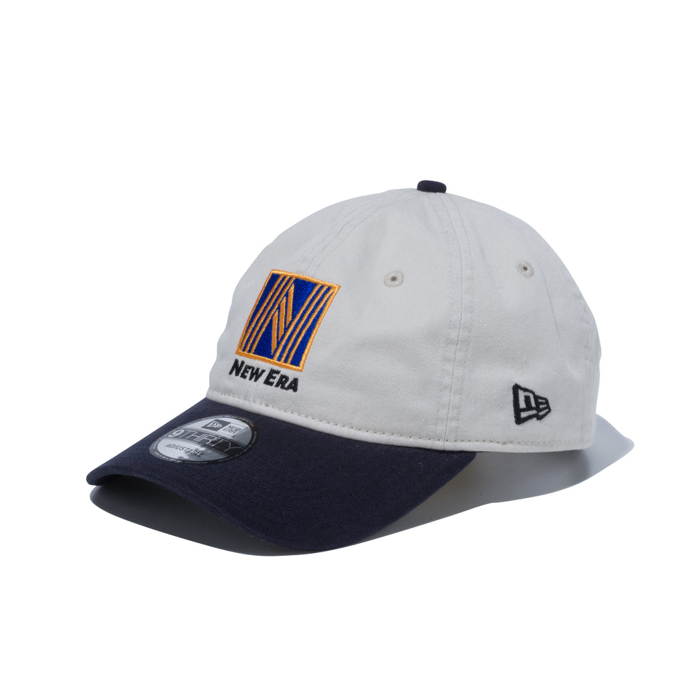 9THIRTY ニューエラ ロゴシリーズ NEW ERA ロゴ アイボリー / ネイビー × ブラック