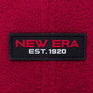 9THIRTY マイクロフリース ラバーパッチ バーガンディー × ブラック