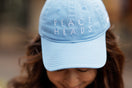 9TWENTY Small イージースナップ 野沢和香 PEACE HEADS スカイブルー × スノーホワイト
