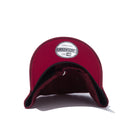 9TWENTY メルトン NEW ERA アーチロゴ バーガンディ