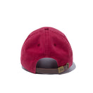 9TWENTY レザーストラップ コールドウォッシュ new era ロゴ バーガンディー