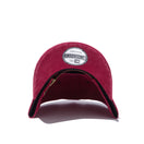 9TWENTY レザーストラップ コールドウォッシュ new era ロゴ バーガンディー