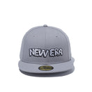 59FIFTY スモークロゴ NEW ERA グレー