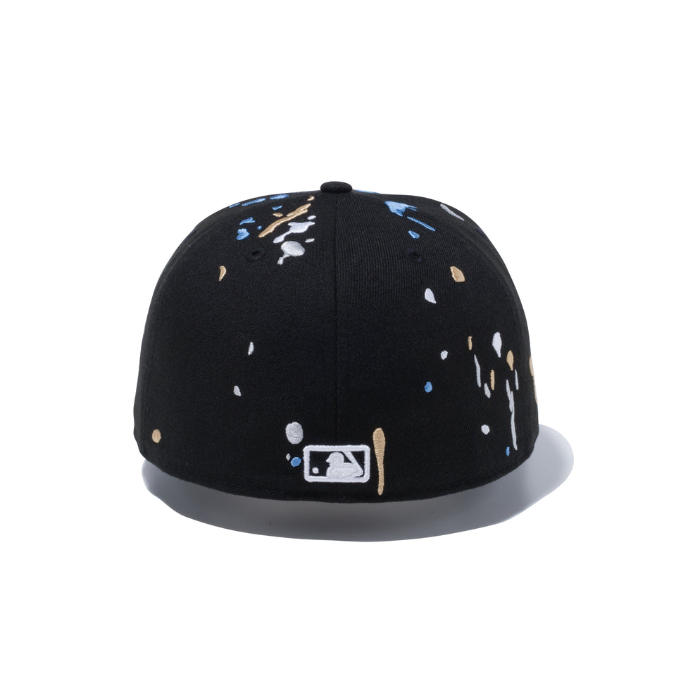 59FIFTY ニューヨーク・ヤンキース スプラッシュ エンブロイダリー ブラック グレーアンダーバイザー