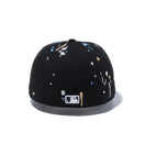 59FIFTY ニューヨーク・ヤンキース スプラッシュ エンブロイダリー ブラック グレーアンダーバイザー