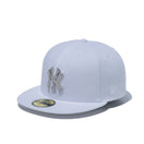 59FIFTY ニューヨーク・ヤンキース ラインストーンバッジ ホワイト × シルバー