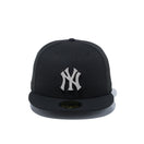 59FIFTY ニューヨーク・ヤンキース ラインストーンバッジ ブラック × シルバー