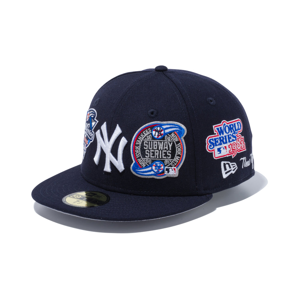 59FIFTY ニューヨーク・ヤンキース MLB ロゴ オールオーバー ネイビー