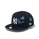 59FIFTY ニューヨーク・ヤンキース バタフライズ ブラック グレーアンダーバイザー