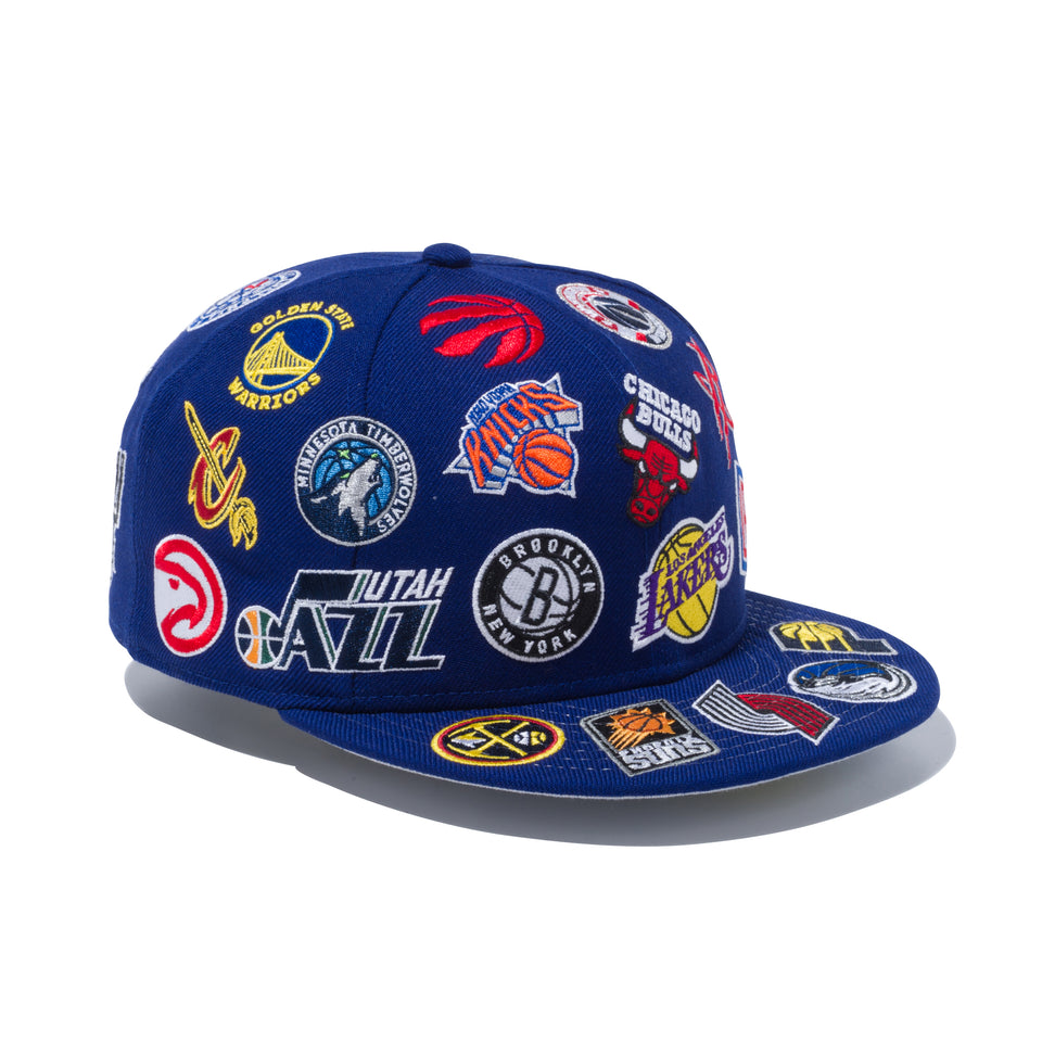 59FIFTY NBA チームロゴ オールオーバー ダークロイヤル