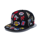 59FIFTY NBA チームロゴ オールオーバー ブラック