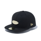 59FIFTY メタルプレート ブラック × メタリックゴールド