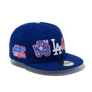 59FIFTY ロサンゼルス・ドジャース MLB ロゴ オールオーバー ダークロイヤル